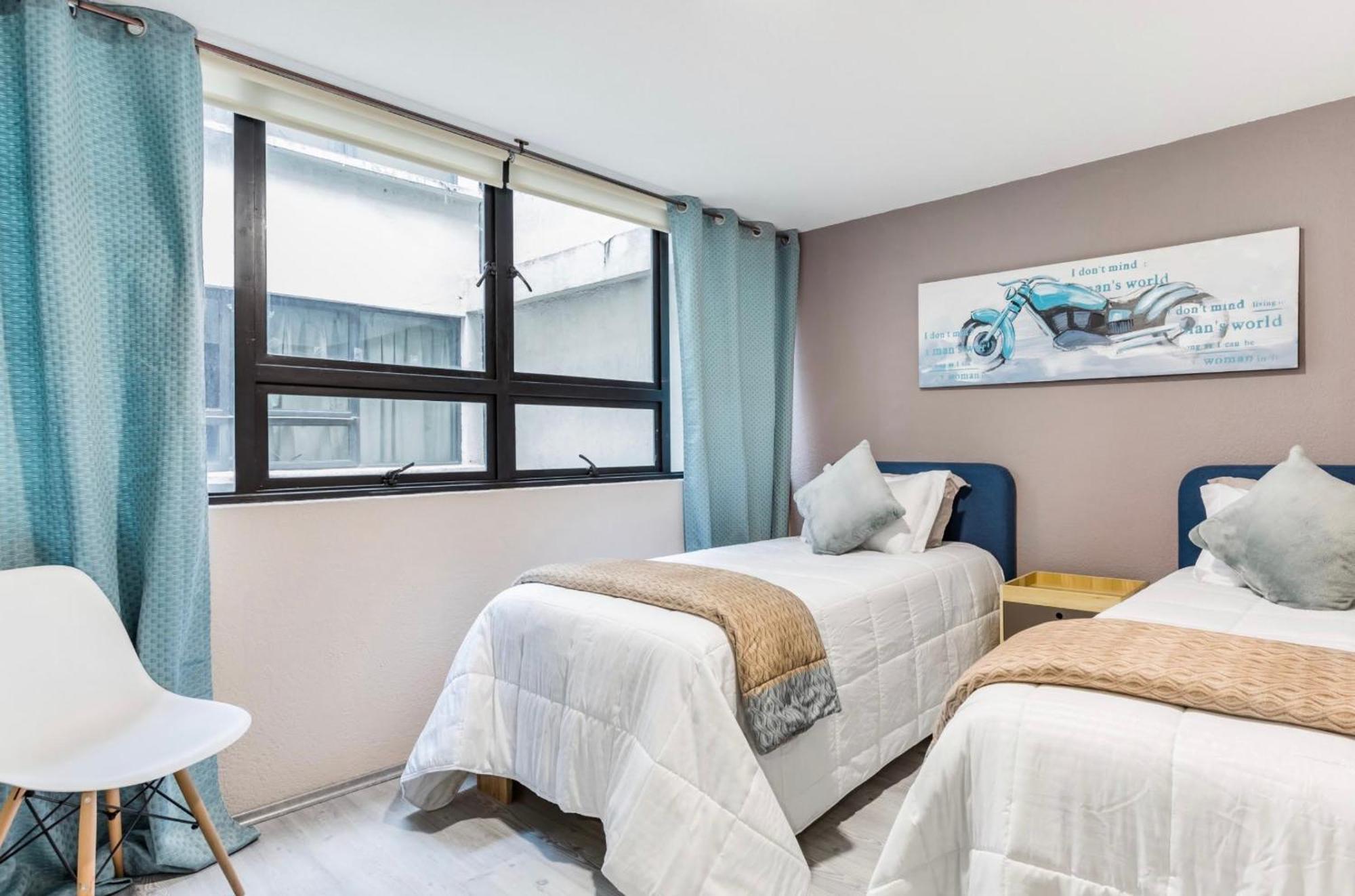 Cozy Roma Norte Flat - Parking- Wifi - Sleeps 6 Città del Messico Esterno foto